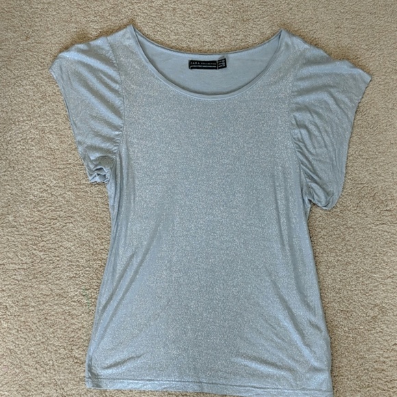 Zara Tops - Zara Collection Sz. M silver sparkly top